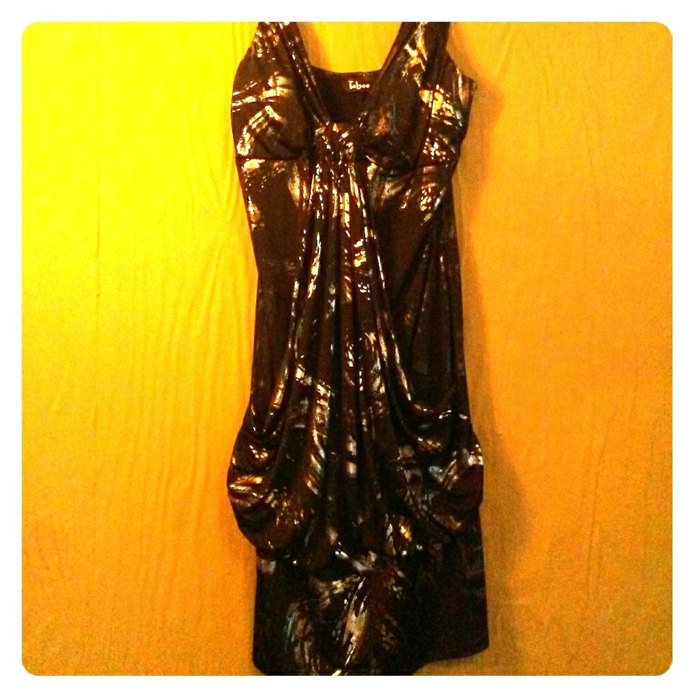 Taboo Black and Silver Dress